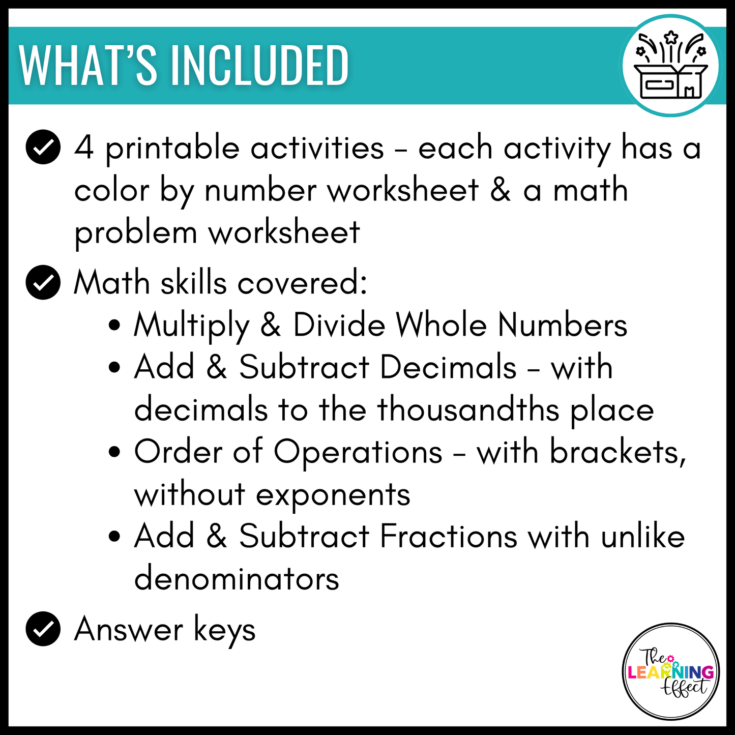 Valentine's Day Math Activities Mystery Picture Worksheets | Color by Number