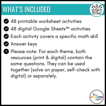 Holiday Math Color by Number and Pixel Art BUNDLE | Print and Digital Activities