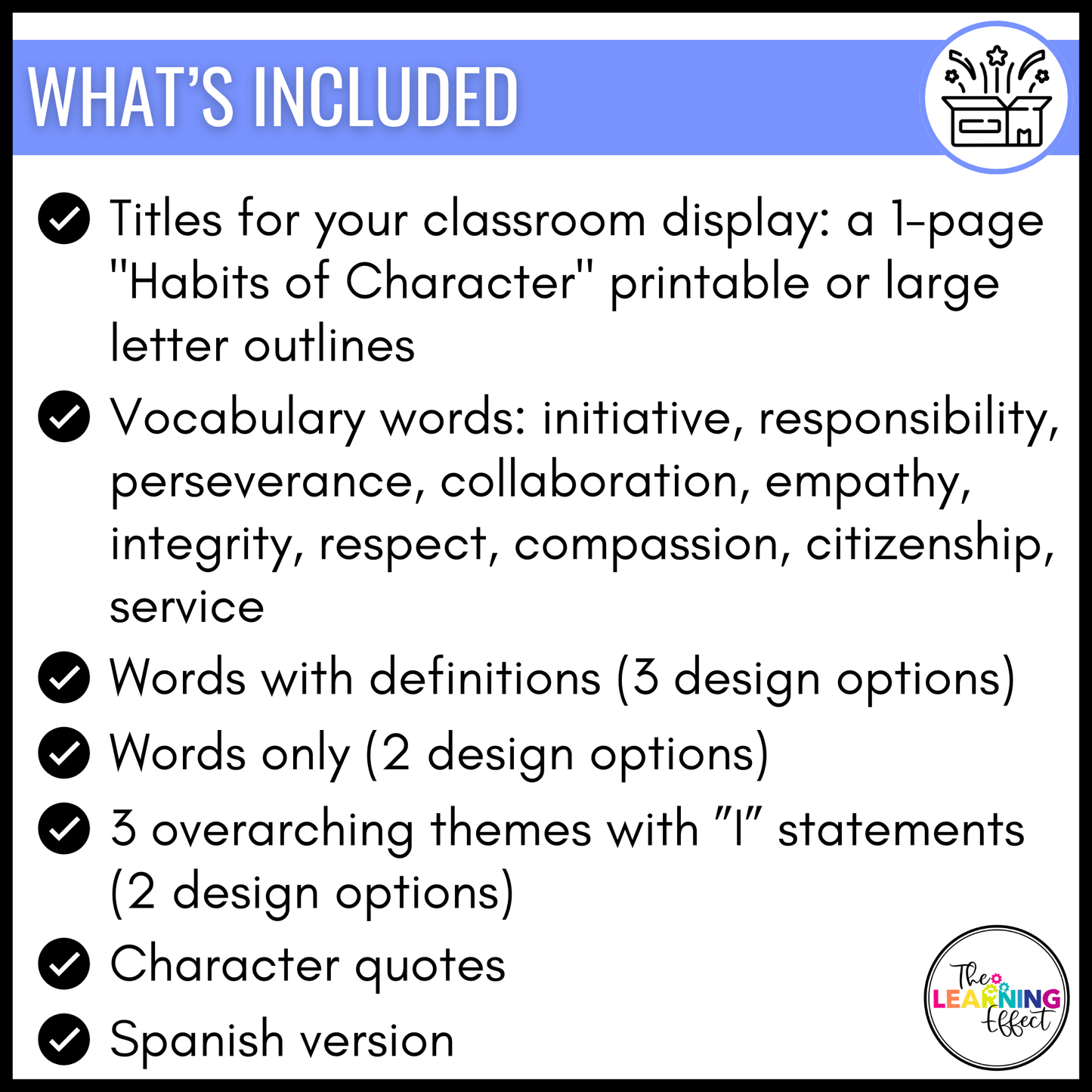 Habits of Character Classroom Display | Bulletin Board | EL Education Supplement