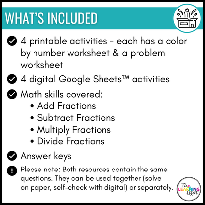 Winter Math Activities Color by Number and Pixel Art BUNDLE