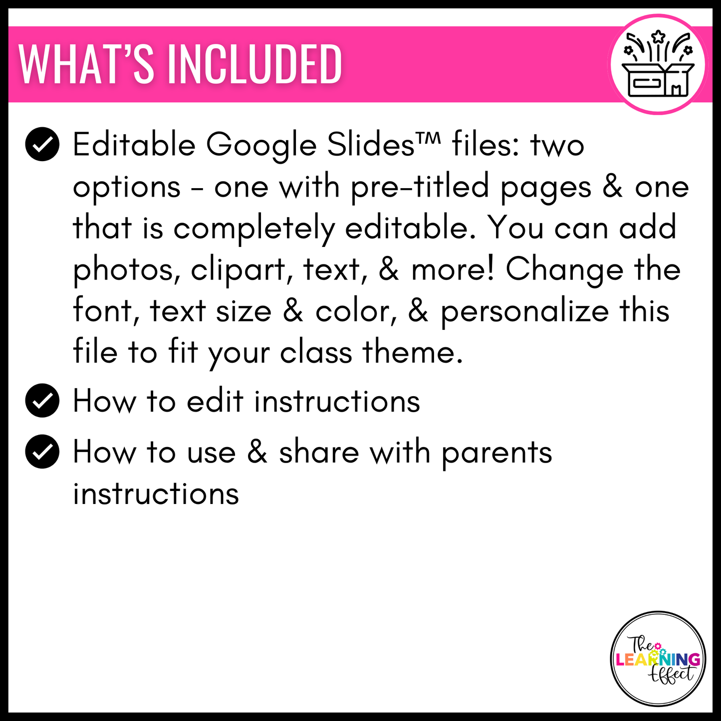 Back to School Digital Google Slides Flip Book Template | Parent Information