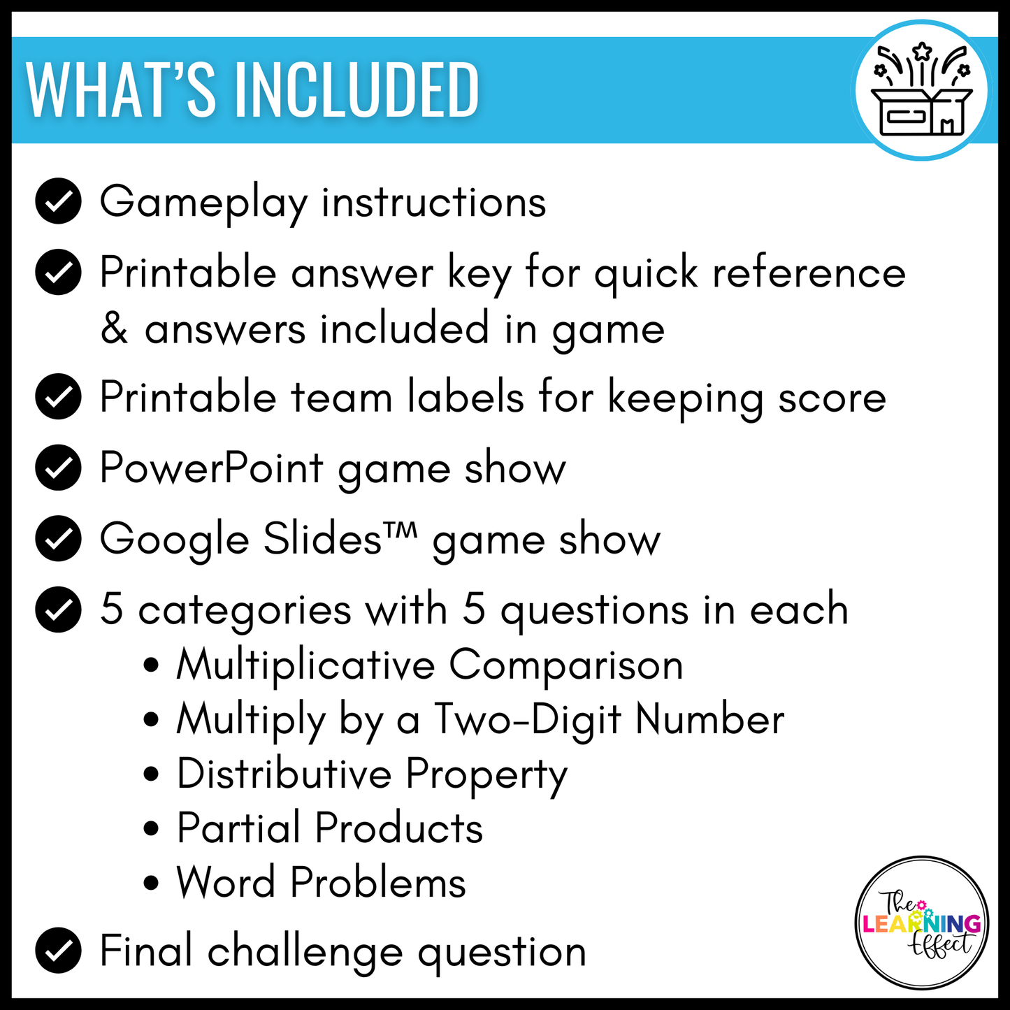 Multiply with One-Digit Numbers Game Show | 4th Grade Multiplication Activity
