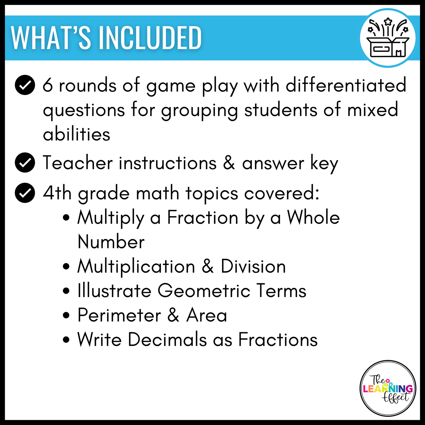 End of the Year Math Game for 4th Grade | Relay Review Test Prep Activity
