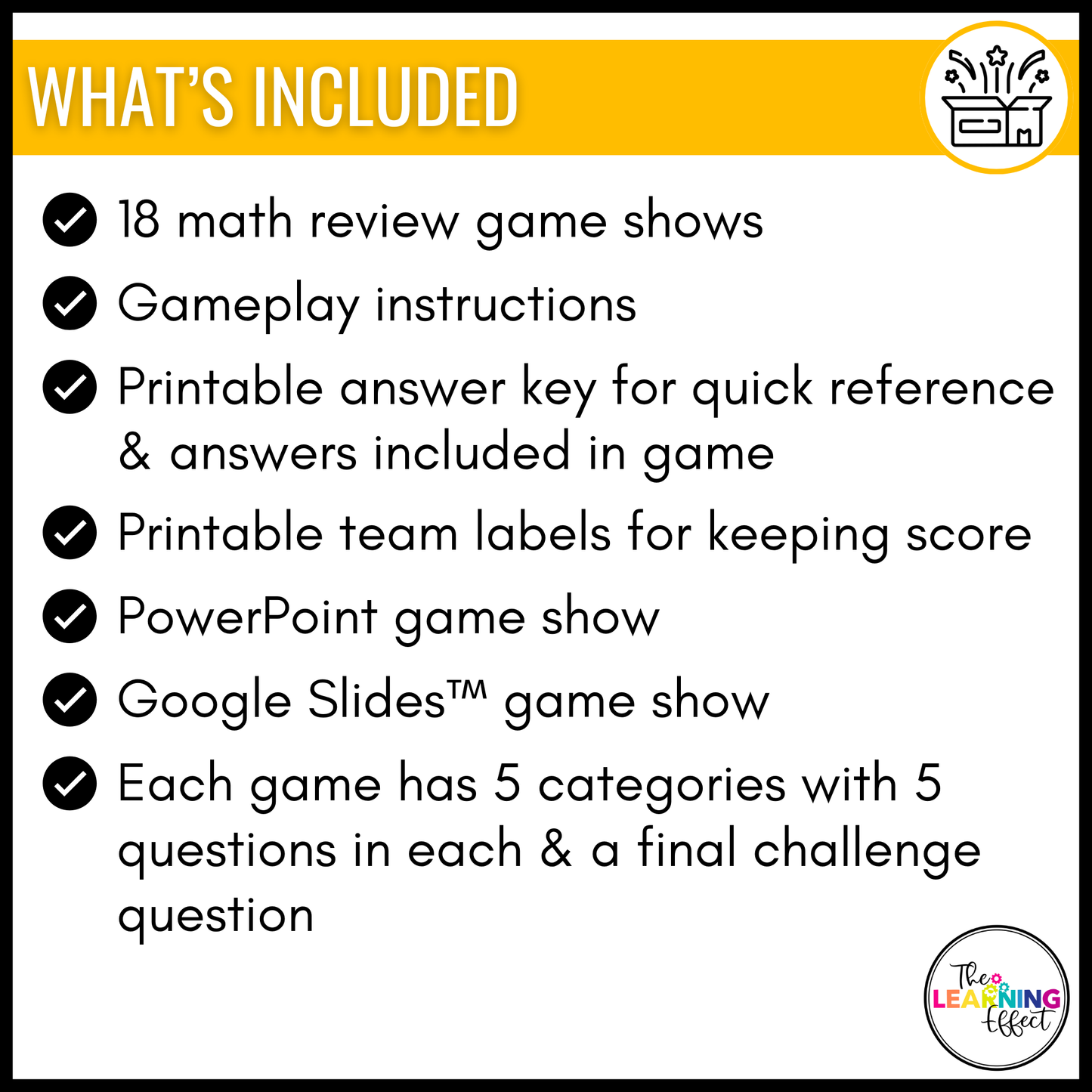 6th Grade Math Game Show BUNDLE | All Standards Test Prep Review Activities