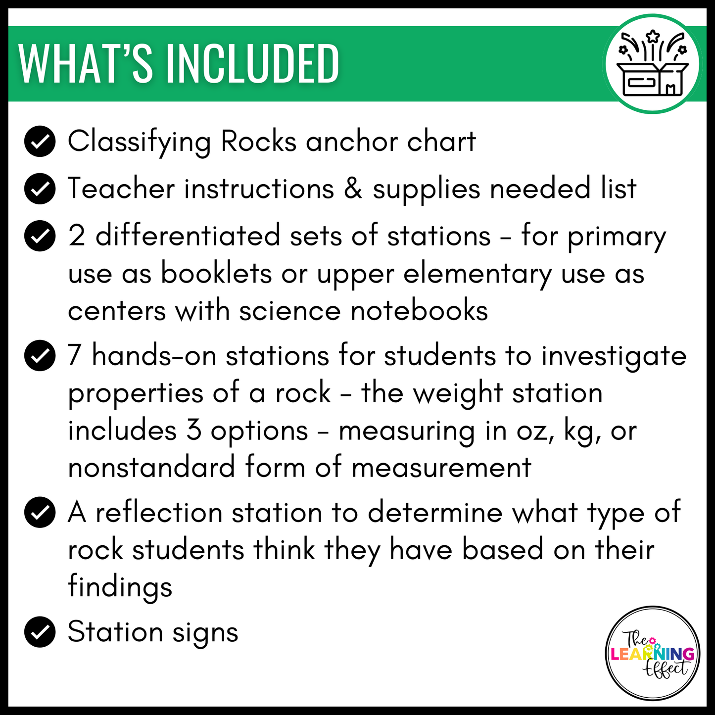 Rocks and Minerals Activities Hands-On Science Investigation Lab
