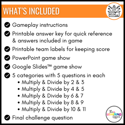 3rd Grade Math Spiral Review #2 Game Show | End of Year Test Prep Activity