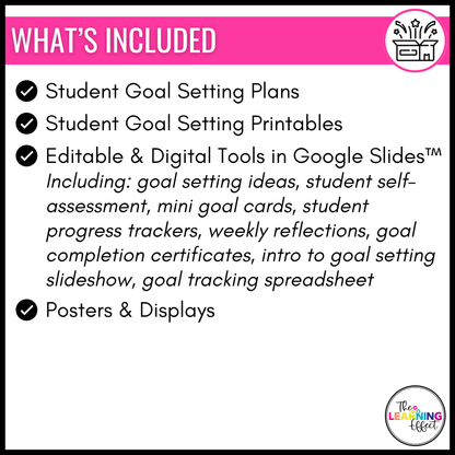 Student Goal Setting | Back to School | First Week of School Activity