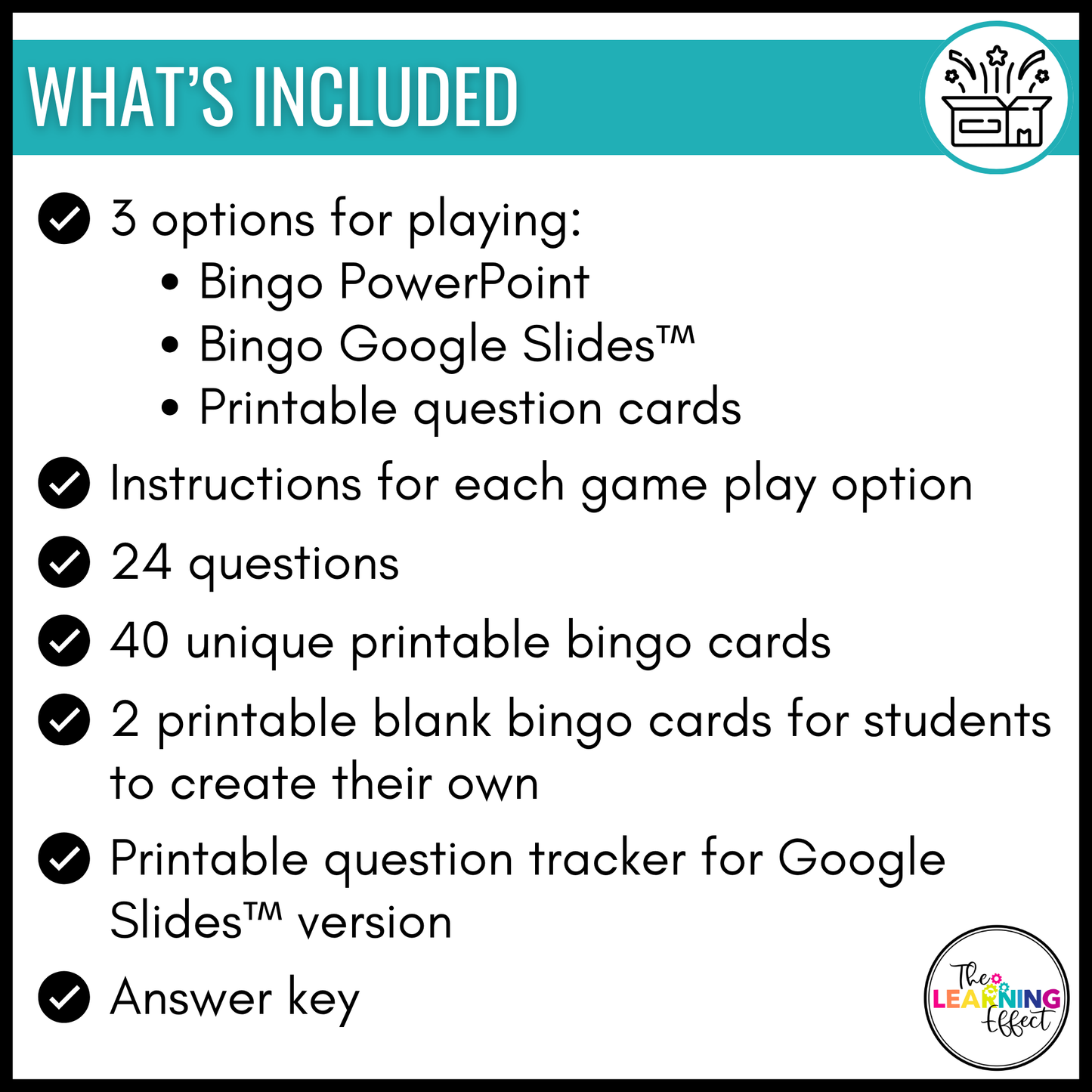 Multiplication Bingo Game | Math Review Activity