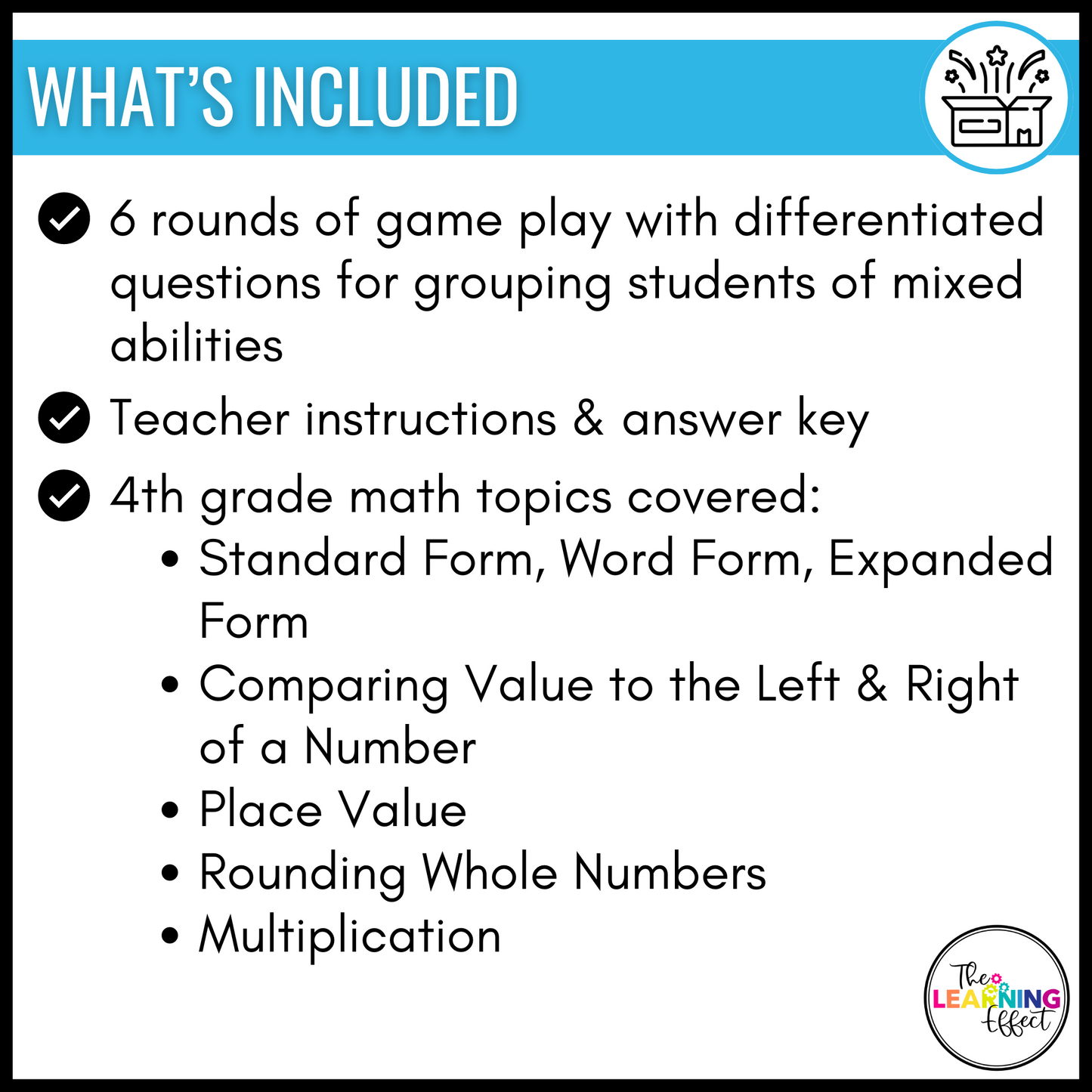 Winter Math Game for 4th Grade | Relay Review Activity | Multiplication, Place Value