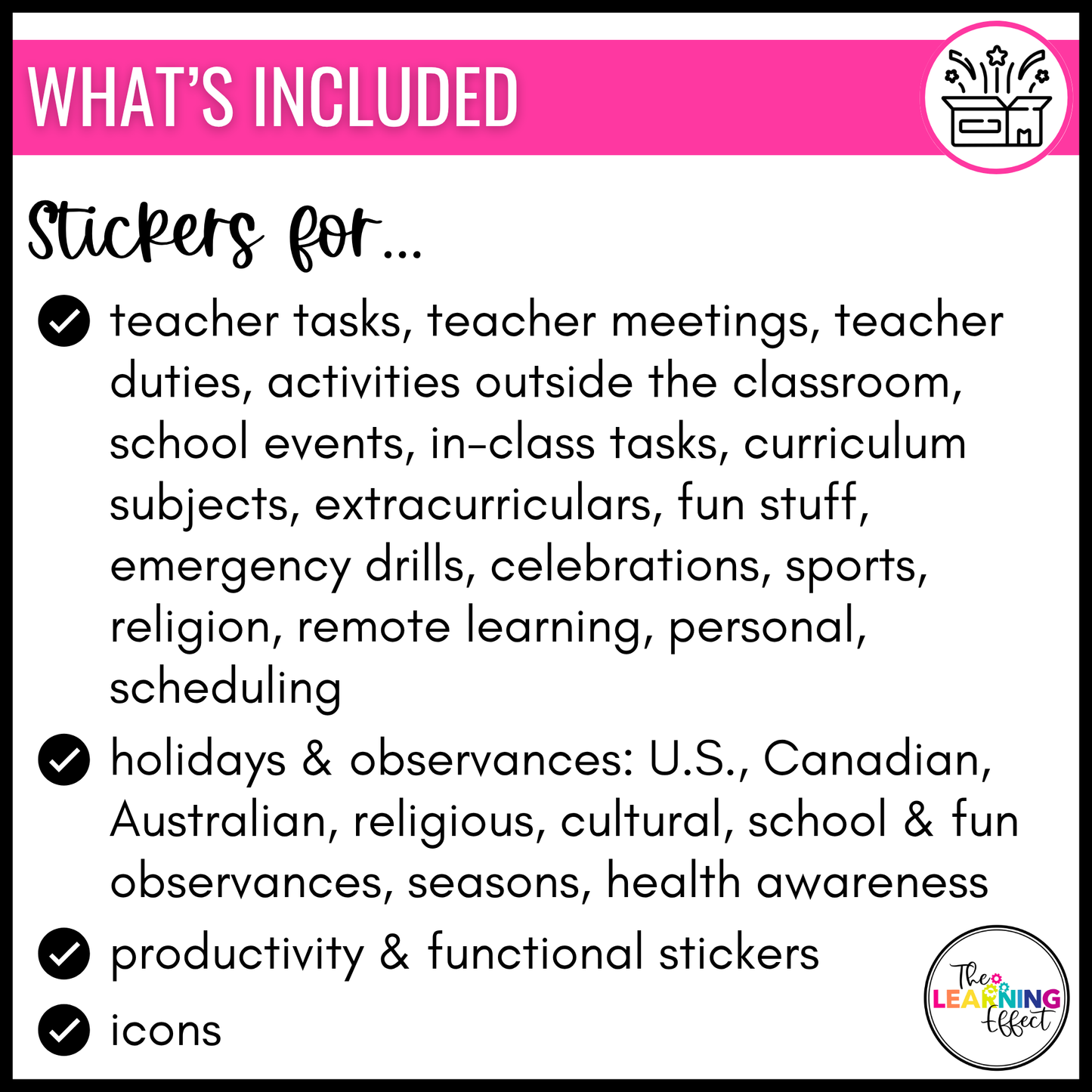 Digital Teacher Planner Stickers for GoodNotes