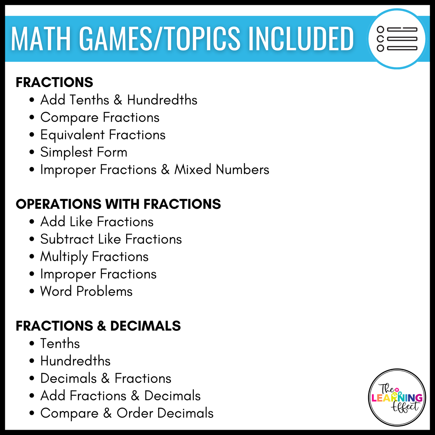 4th Grade Math Fractions Game Shows | Test Prep Review Activities BUNDLE