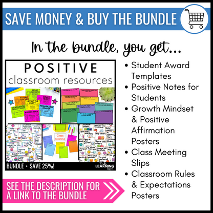 Classroom Rules and Expectations Posters | First Day of School and Back to School