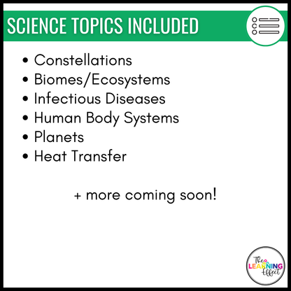 Science Projects for Upper Elementary | Research Activities for 4th, 5th, 6th Grade