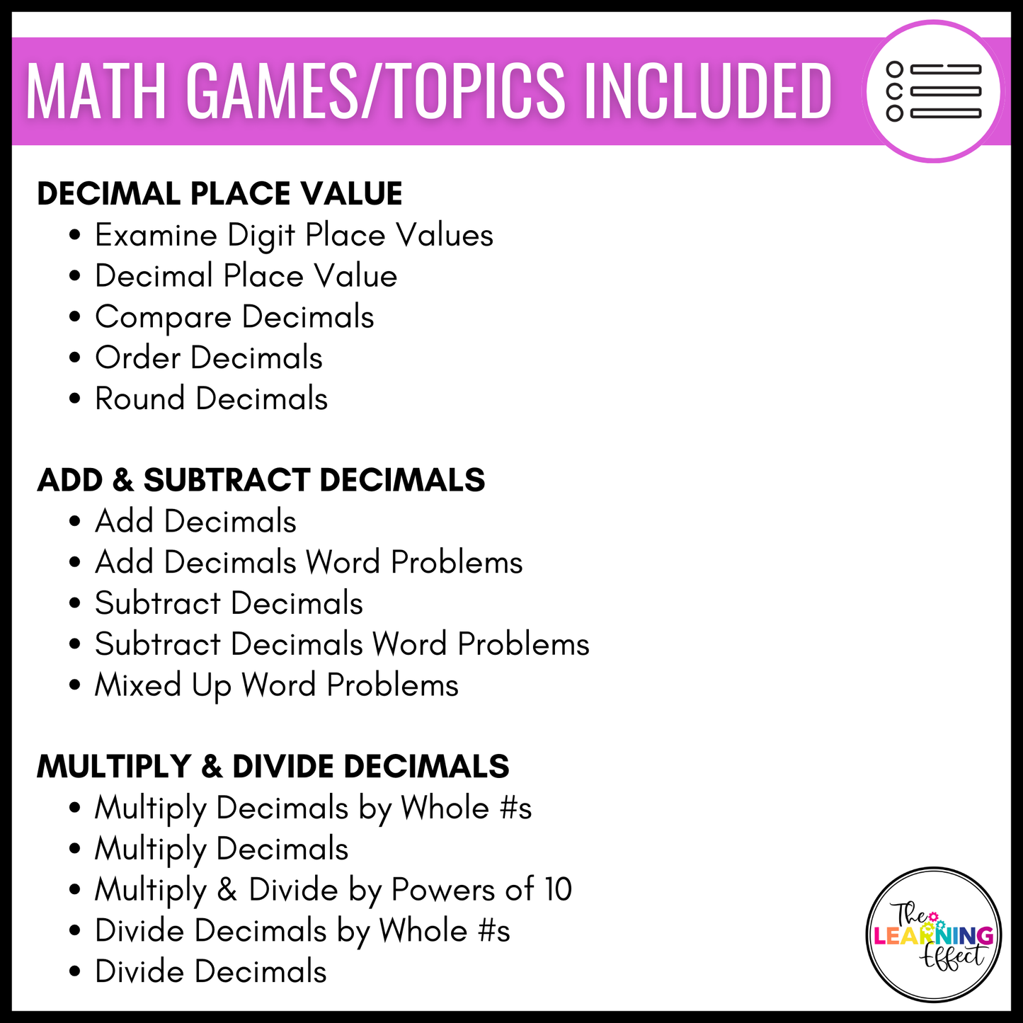 5th Grade Math Decimals Game Shows BUNDLE | Test Prep Review Activities