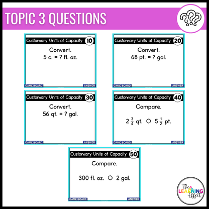 Measurement & Data Game Show | 5th Grade Math Review Test Prep Activity | FREE