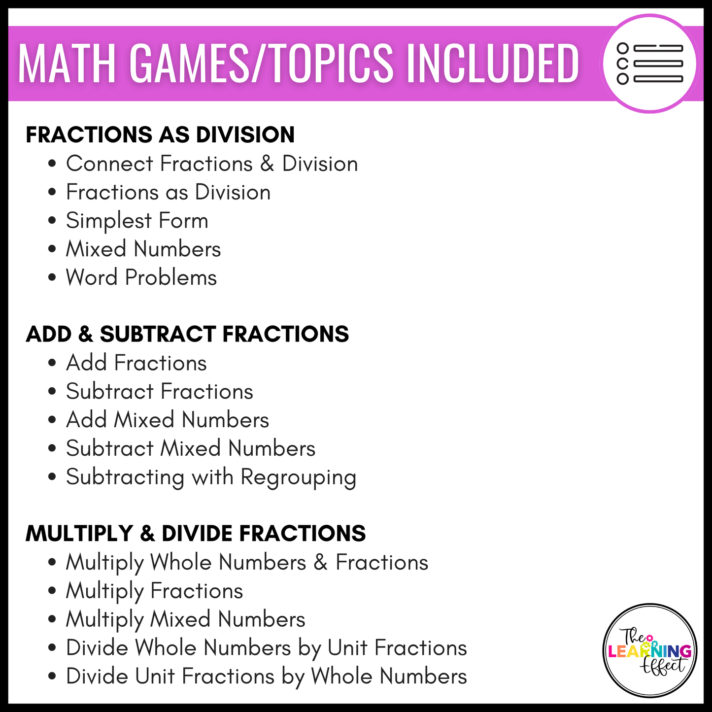 5th Grade Math Fractions Game Shows BUNDLE | Test Prep Review Activities