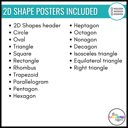 Geometry Posters BUNDLE | 2D and 3D Shapes, Area, Perimeter, and Volume Anchor Charts