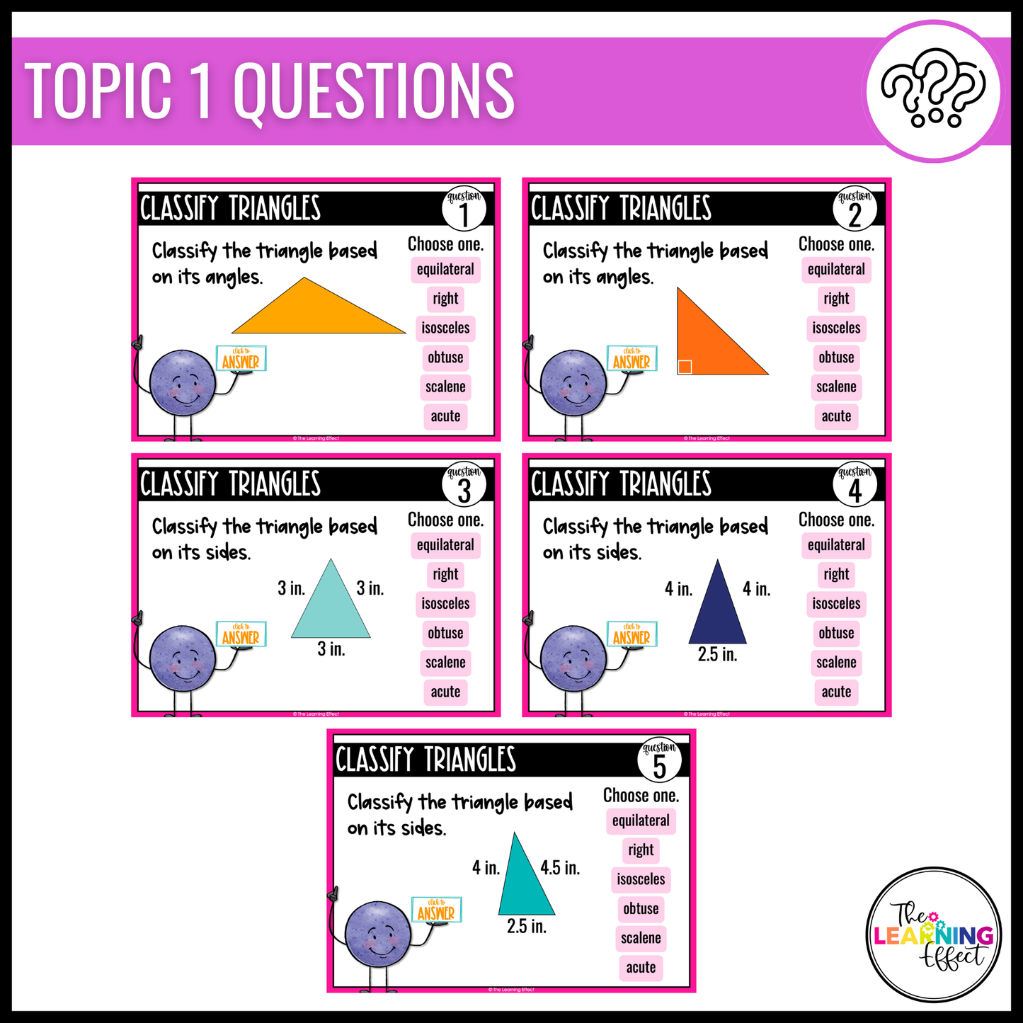 2D Shapes Geometry Google Slides | 5th Grade Digital Task Cards Math Activity