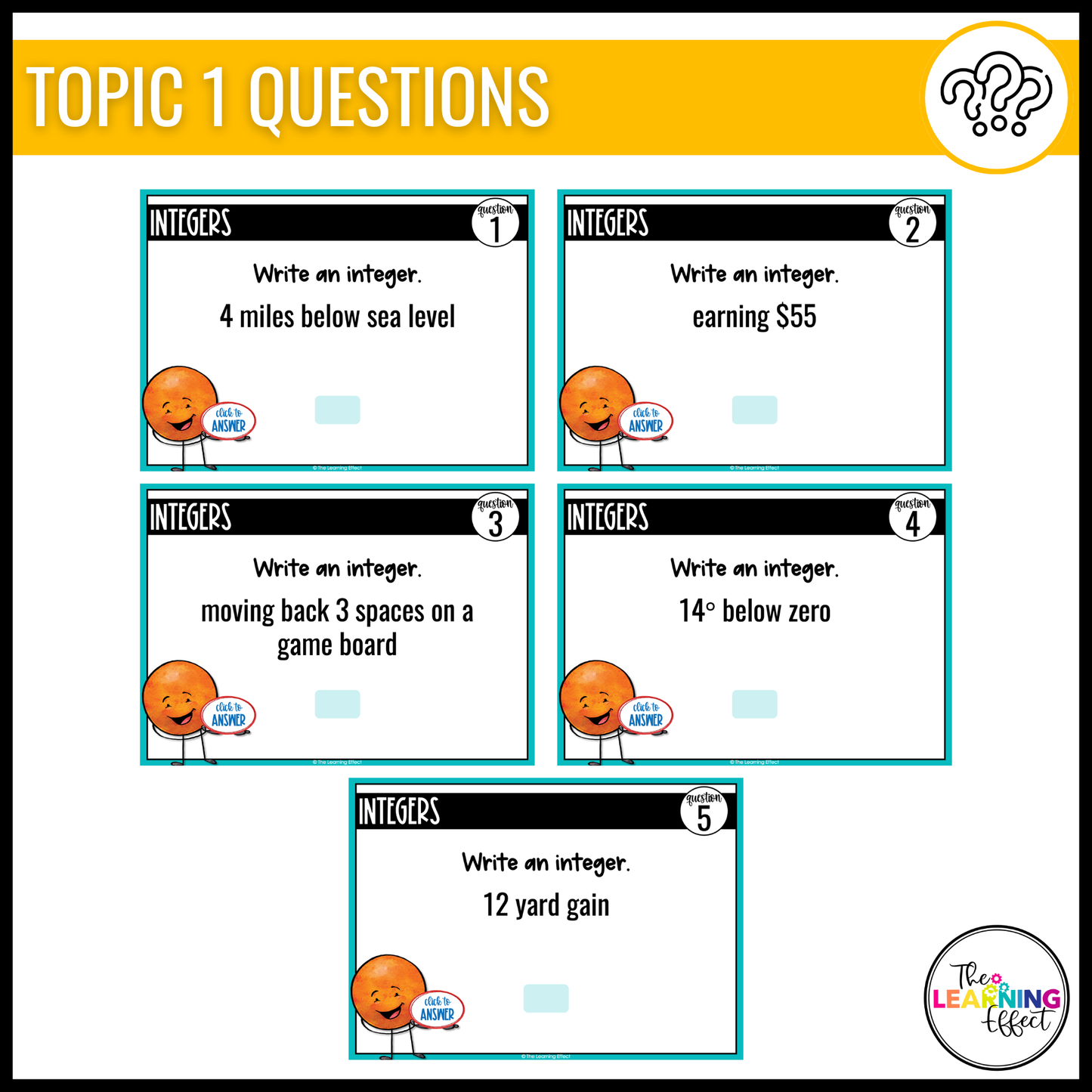 Integers and the Coordinate Plane Google Slides | 6th Grade Digital Task Cards