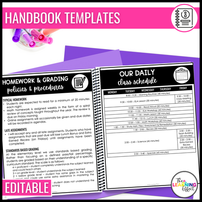 Parent & Home Communication BUNDLE | Newsletter, Handbook, Positive Notes, Calendar