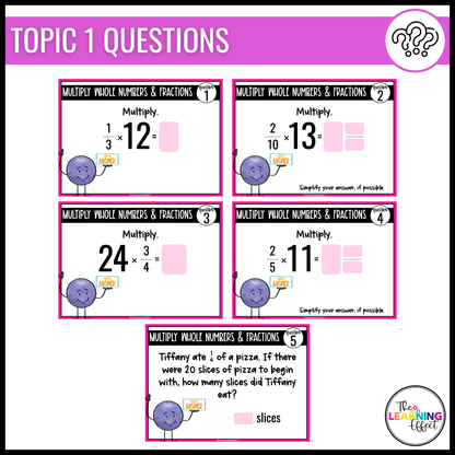 Multiplying and Dividing Fractions Google Slides | 5th Grade Digital Task Cards