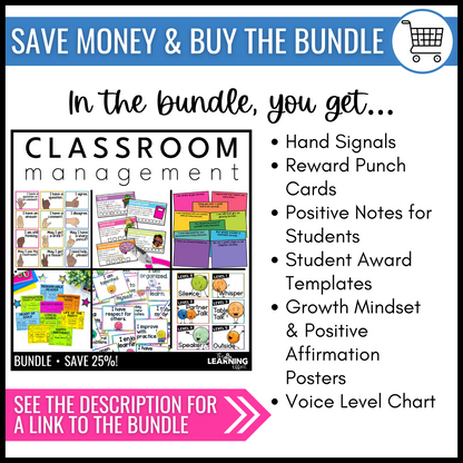 Voice Level Chart | Classroom Noise Level Posters | Editable