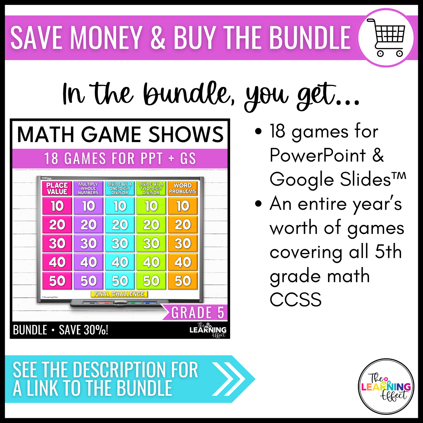 Adding and Subtracting Fractions Game Show | 5th Grade Math Test Prep Activity