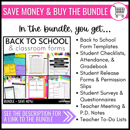 Editable Class Lists | Attendance Sheets | Gradebook | Checklist Templates