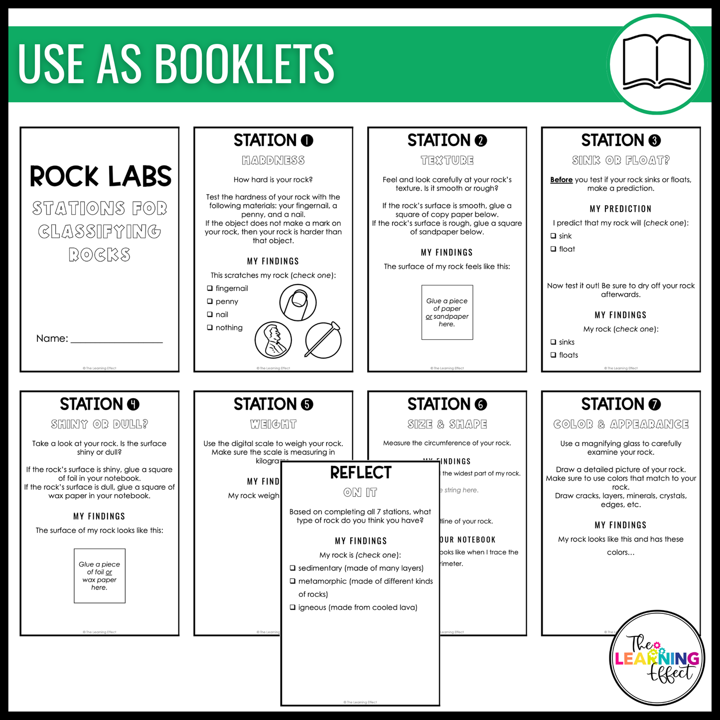 Rocks and Minerals Activities Hands-On Science Investigation Lab