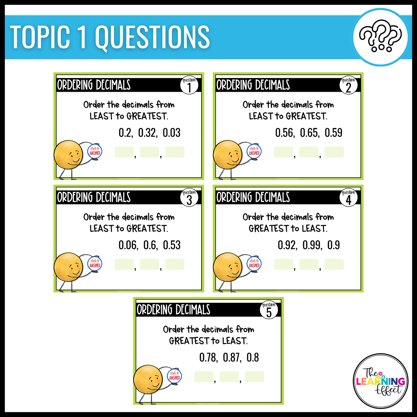 4th Grade Math Spiral Review #2 Google Slides | Digital Task Cards Test Prep Activity