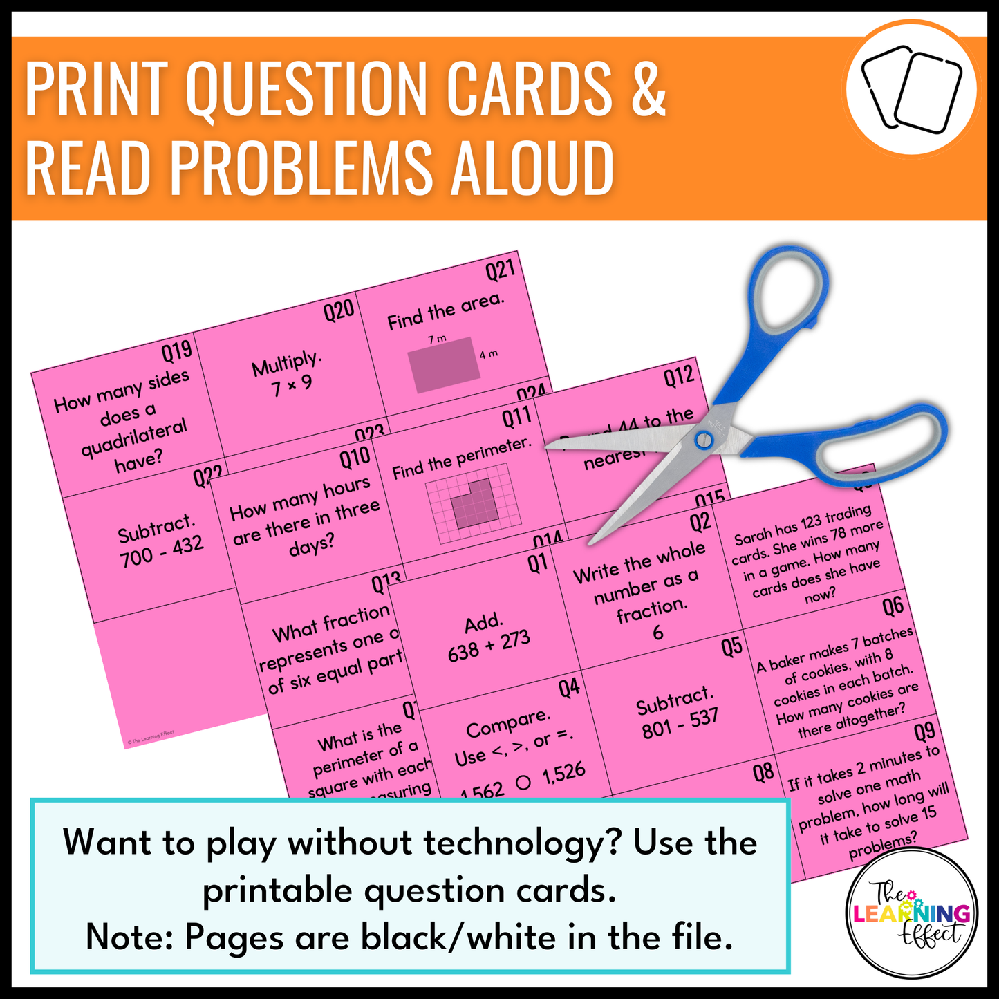 3rd Grade Math Spiral Review Bingo Game | End of Year Test Prep Activity