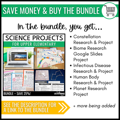 Biome Ecosystem Research Project for Google Slides | Science Activity