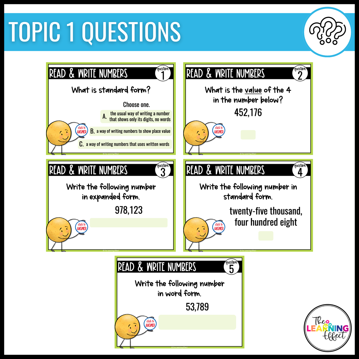 Place Value Google Slides | 4th Grade Math Digital Task Cards Review Activity