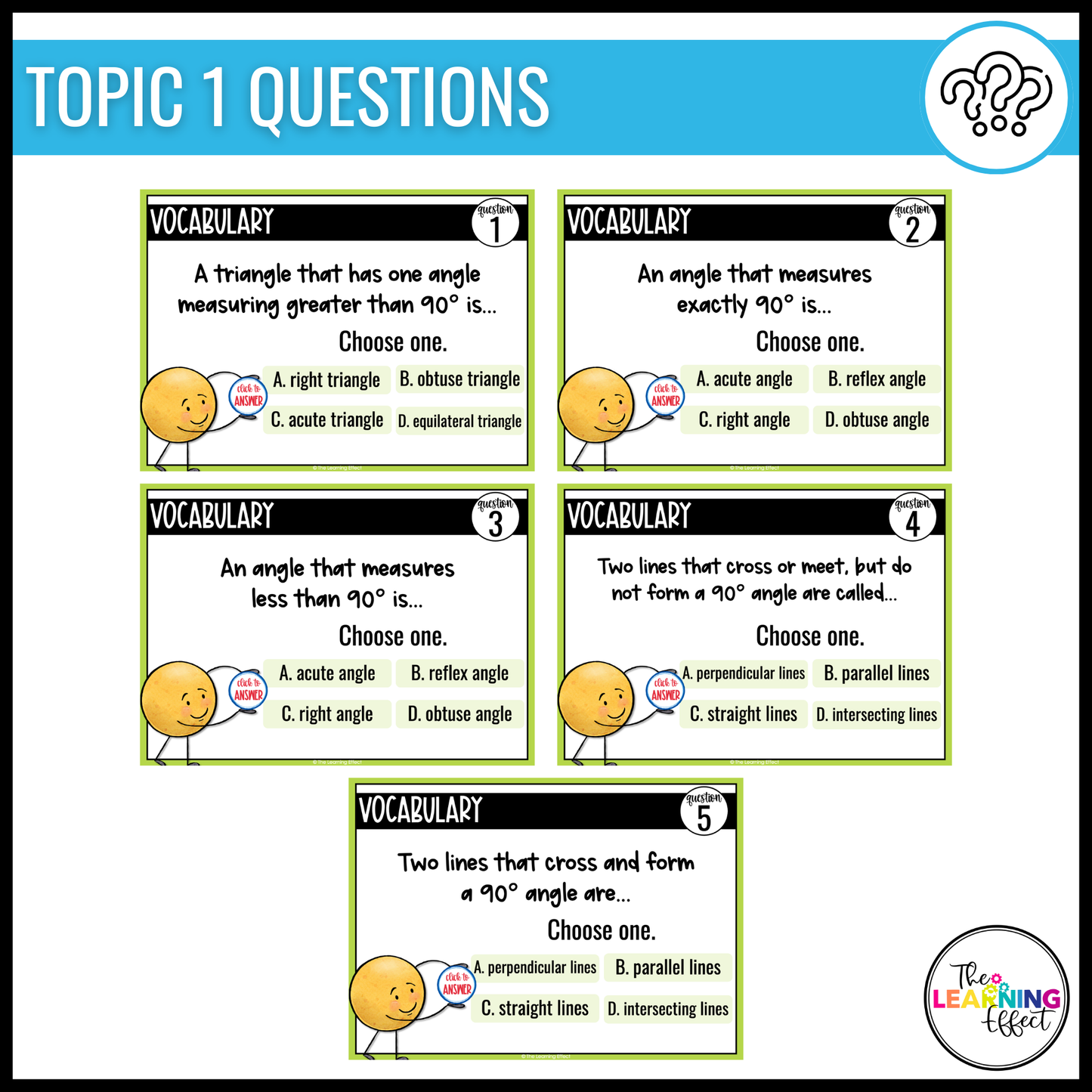 Geometry Google Slides | 4th Grade Math Digital Task Cards Activity