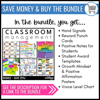 Behavior Punch Cards | Editable Student Reward for Classroom Management