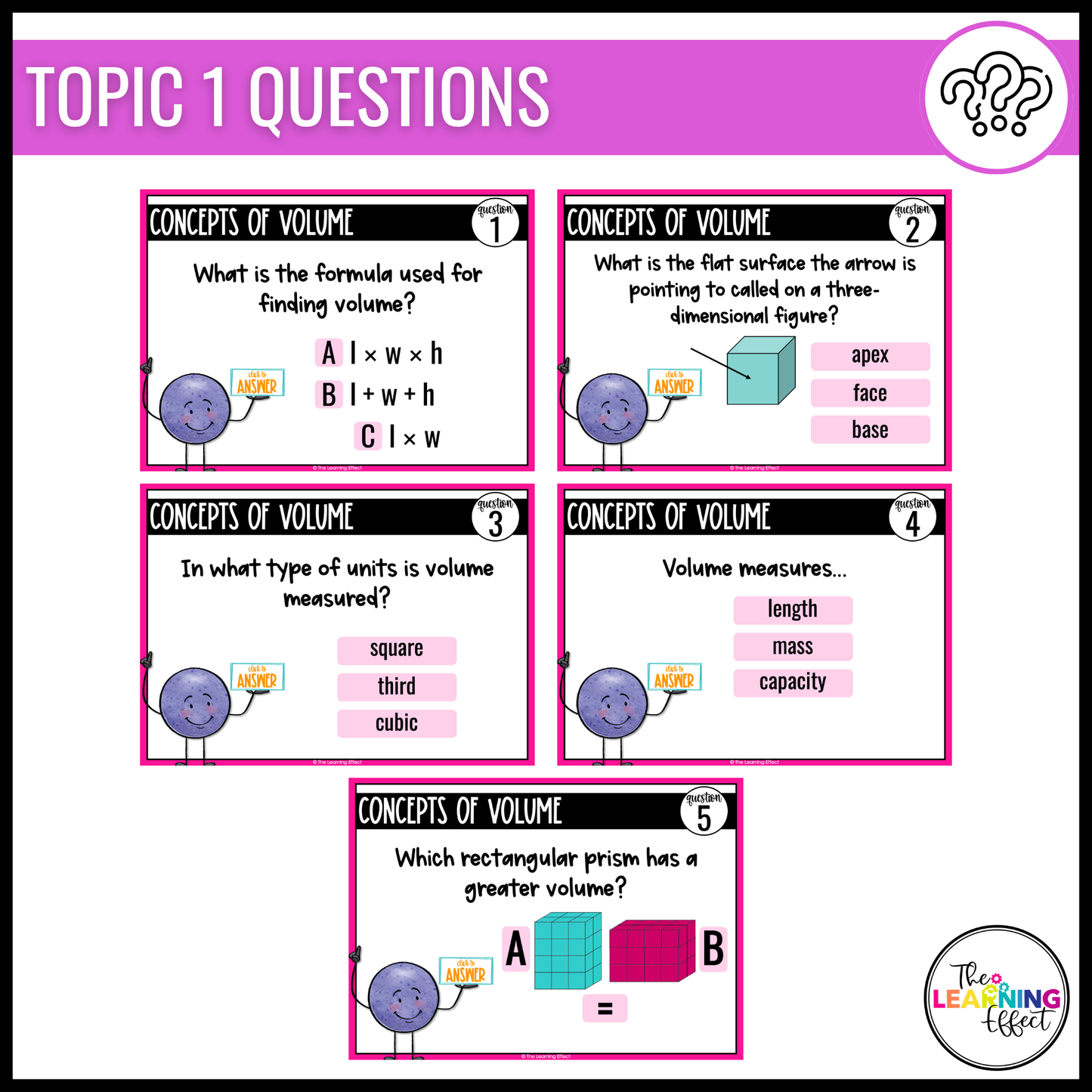 Volume Google Slides | 5th Grade Digital Task Cards Math Review Activity