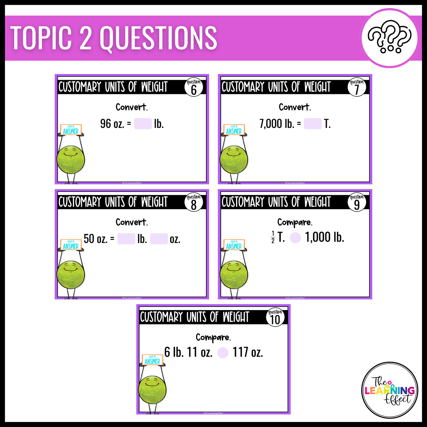 Measurement and Data Google Slides | 5th Grade Digital Task Cards Math Activity