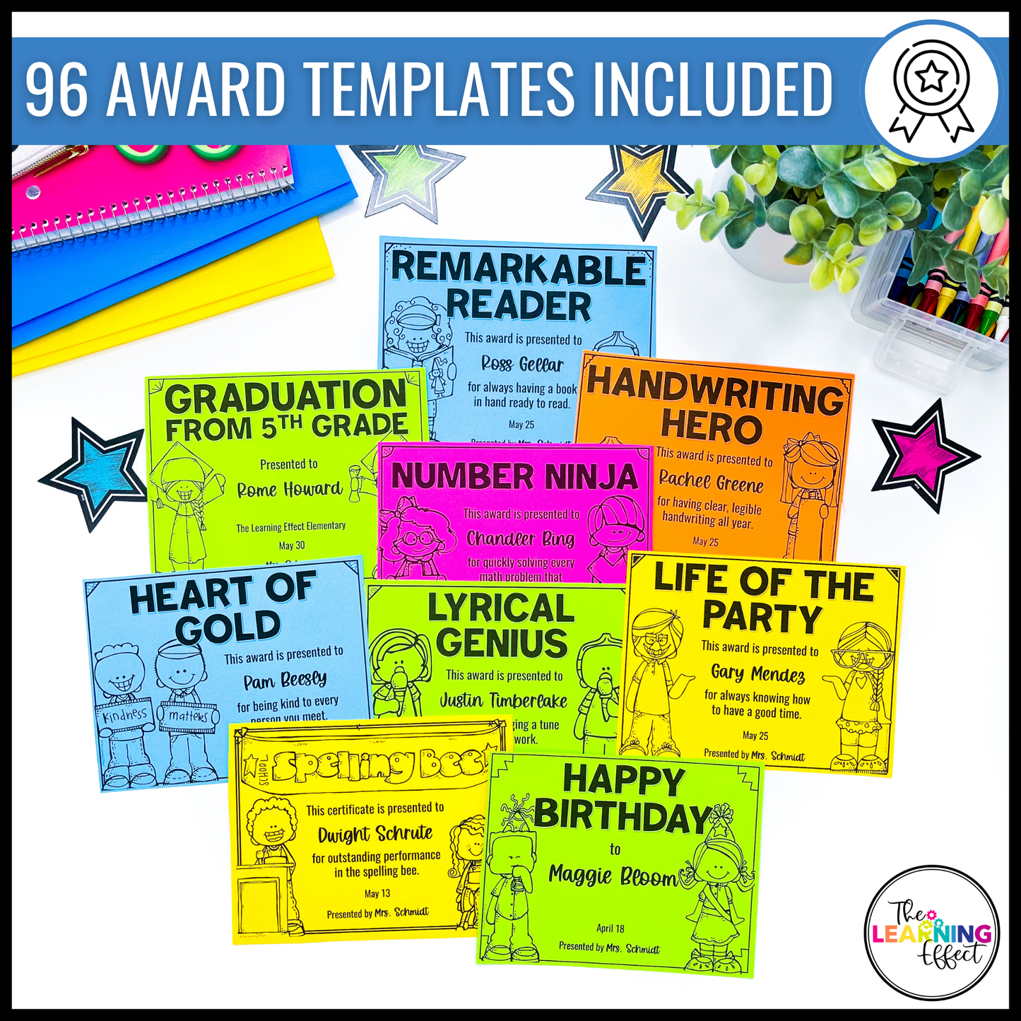 End of the Year Student Awards | Editable Certificate Templates