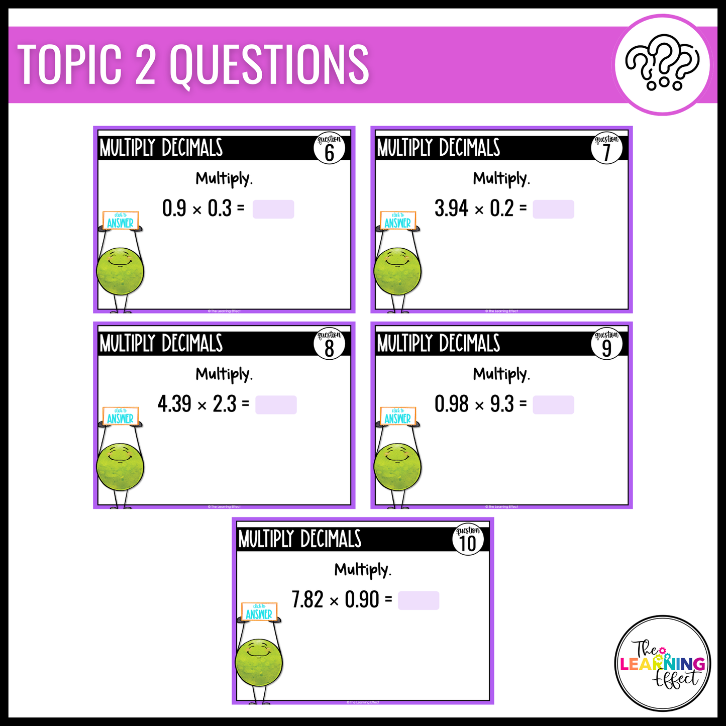 Multiplying and Dividing Decimals Google Slides | 5th Grade Digital Task Cards