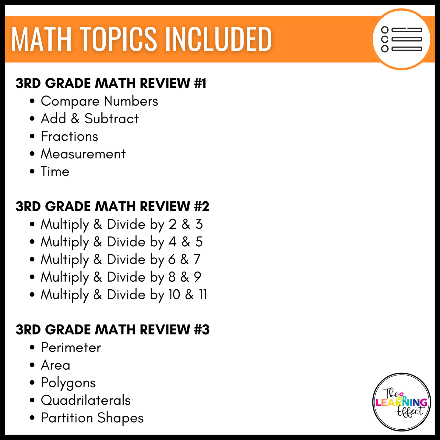 3rd Grade Math Spiral Review #1-3 Google Slides BUNDLE | Digital Task Card Activities