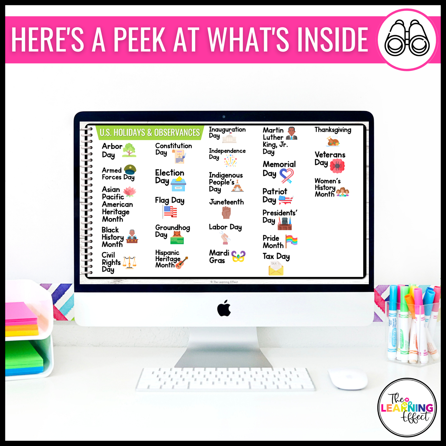 Digital Teacher Planner Stickers for GoodNotes