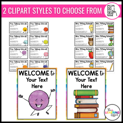 Meet the Teacher | Open House | Back to School Night Stations Templates | Editable