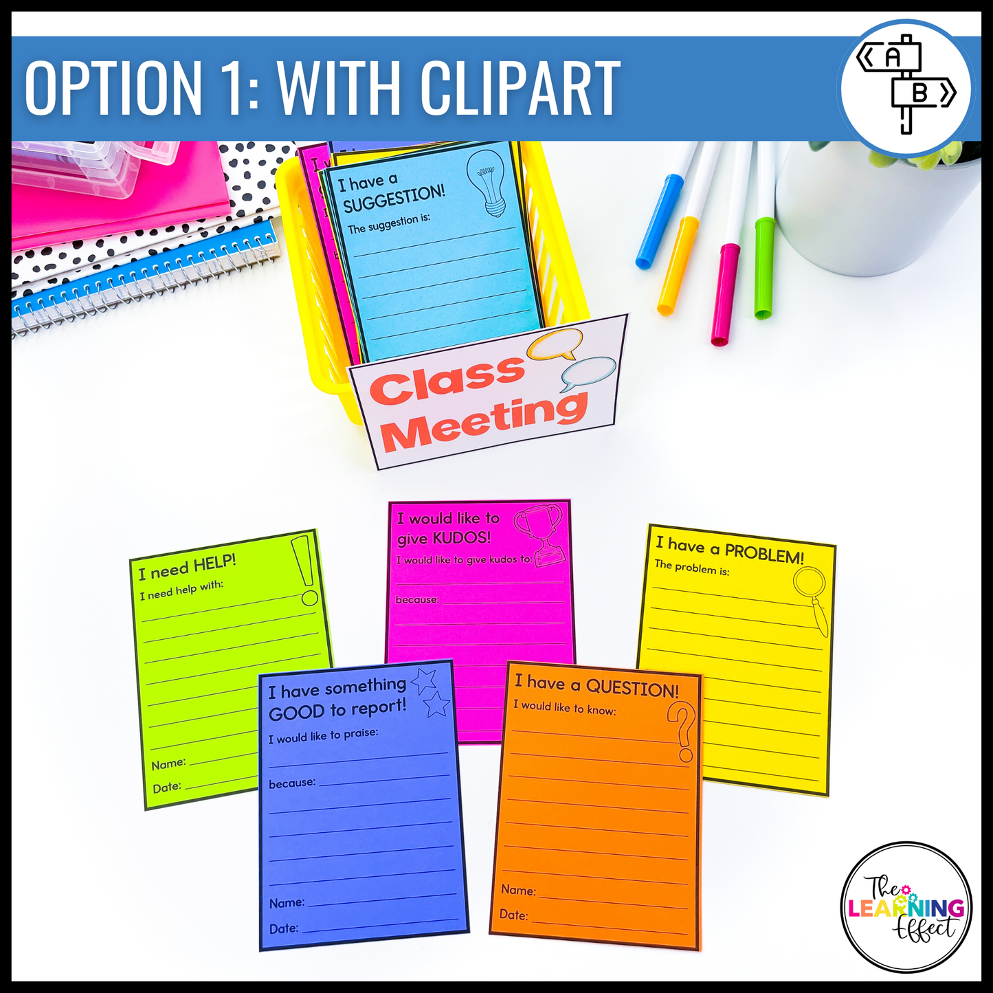 Class Meeting Slips for Behavior and Classroom Management | Community Building