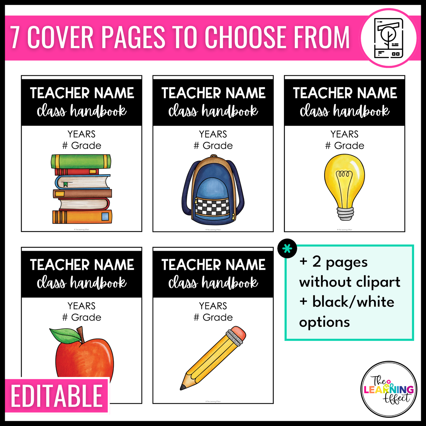 Editable Classroom Parent Handbook Templates | Back to School Rules and Procedures