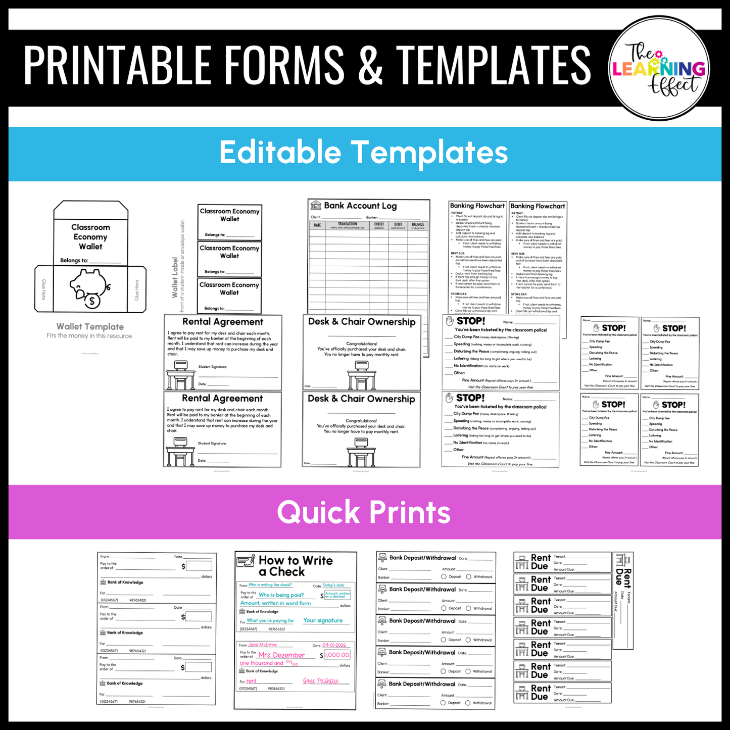 Classroom Economy System | Class Cash, Money, Jobs, Store Guide | Editable