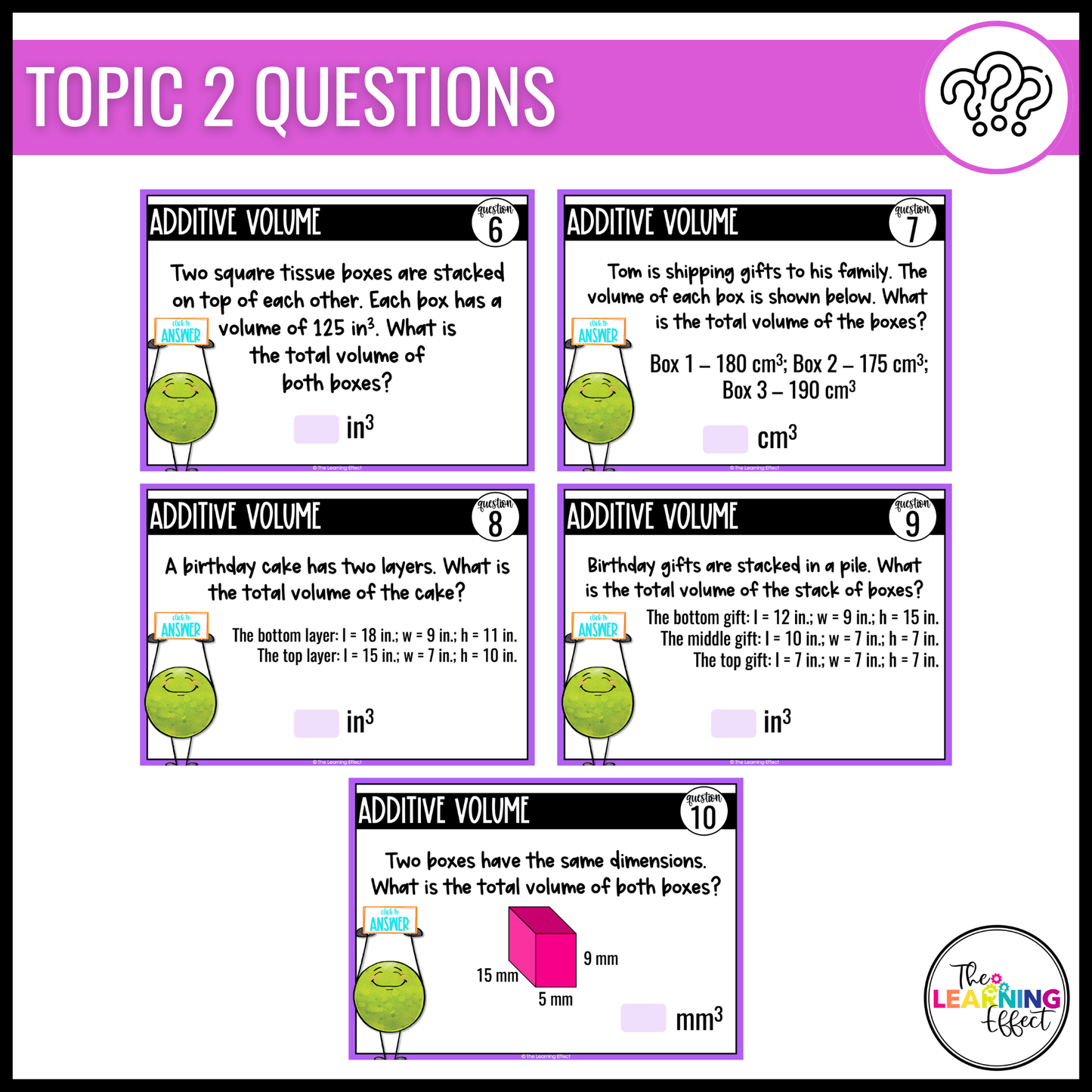 Volume Google Slides | 5th Grade Digital Task Cards Math Review Activity