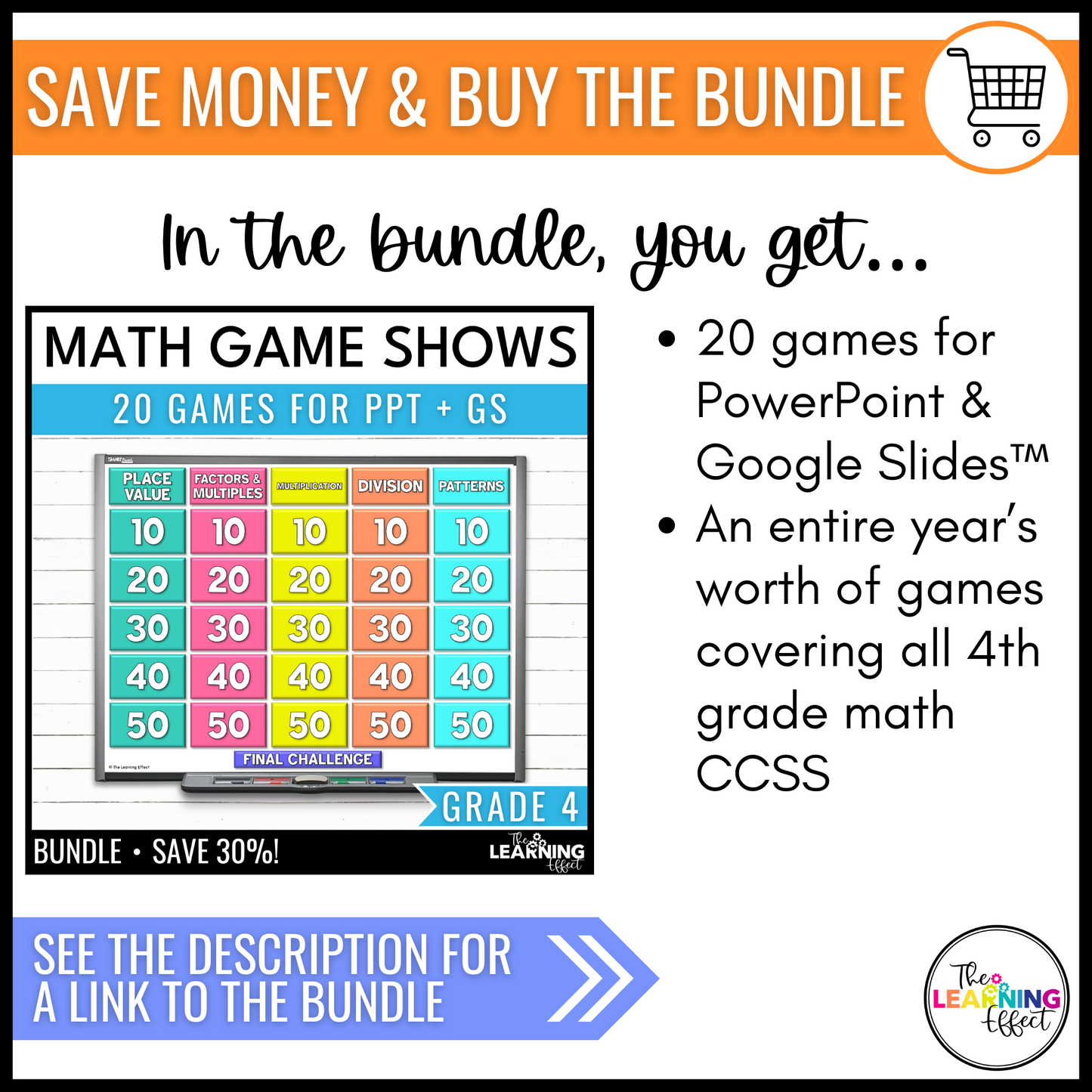 3rd Grade Math Spiral Review #1-3 Game Shows BUNDLE | End of Year Test Prep Activities