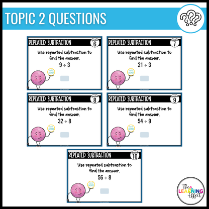 Multiplication and Division Google Slides | 4th Grade Digital Task Cards Activity