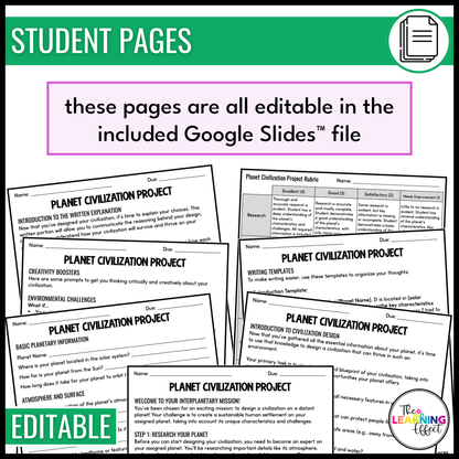 Planets of the Solar System Research Project | Outer Space Science Activity