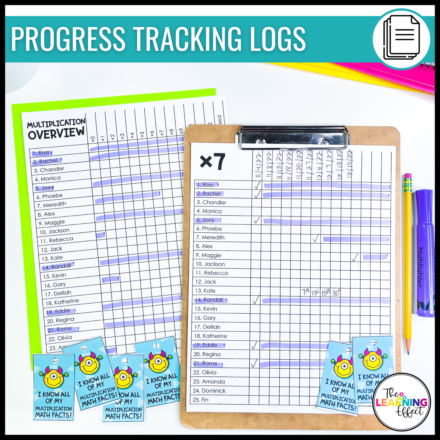 Math Fact Fluency Multiplication and Division Timed Tests BUNDLE | Practice Worksheets